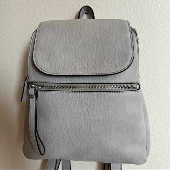 Calvin Klein Handbags - Calvin Klein Reyna Backpack. Soft Gray. Stylish